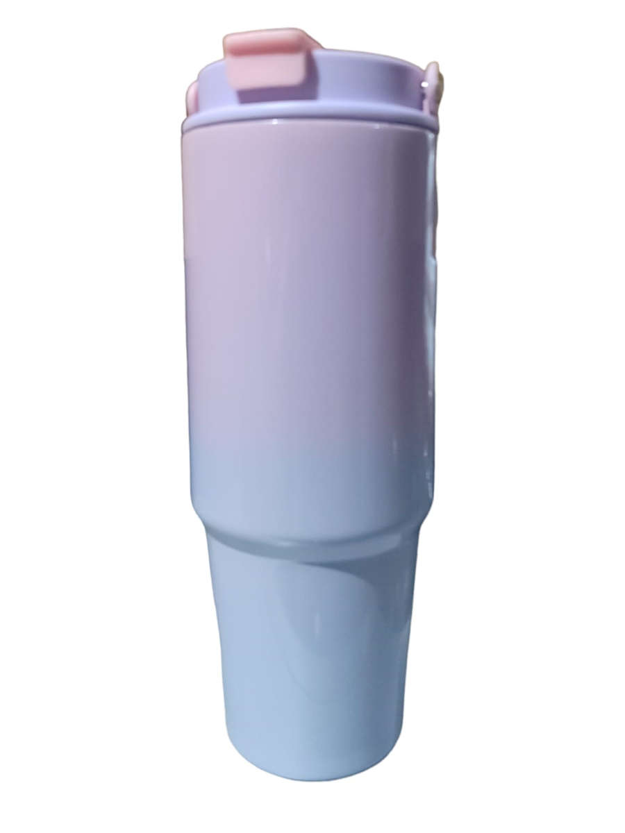 Color Flow 0.8L Double Wall Flask-Blue Yellow
