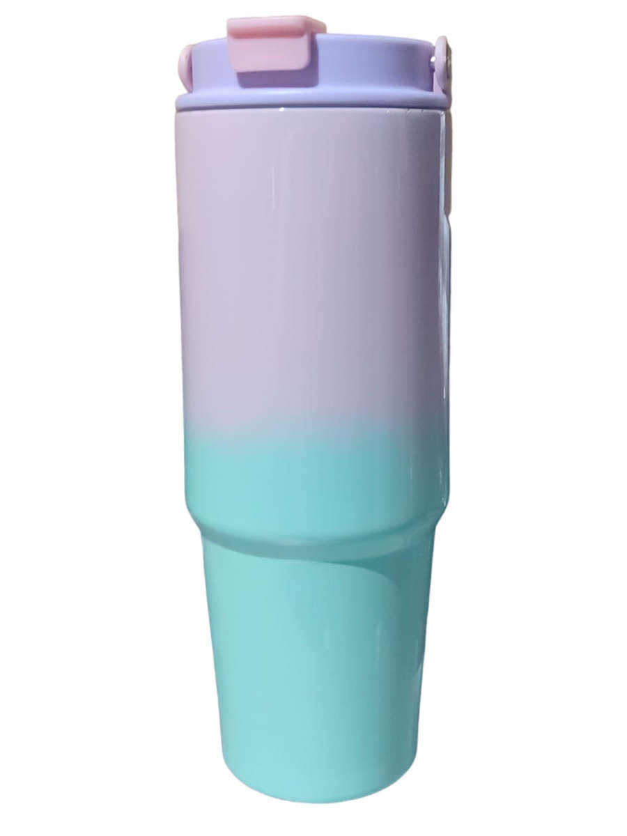 Color Flow 0.8L Double Wall Flask-Blue Yellow