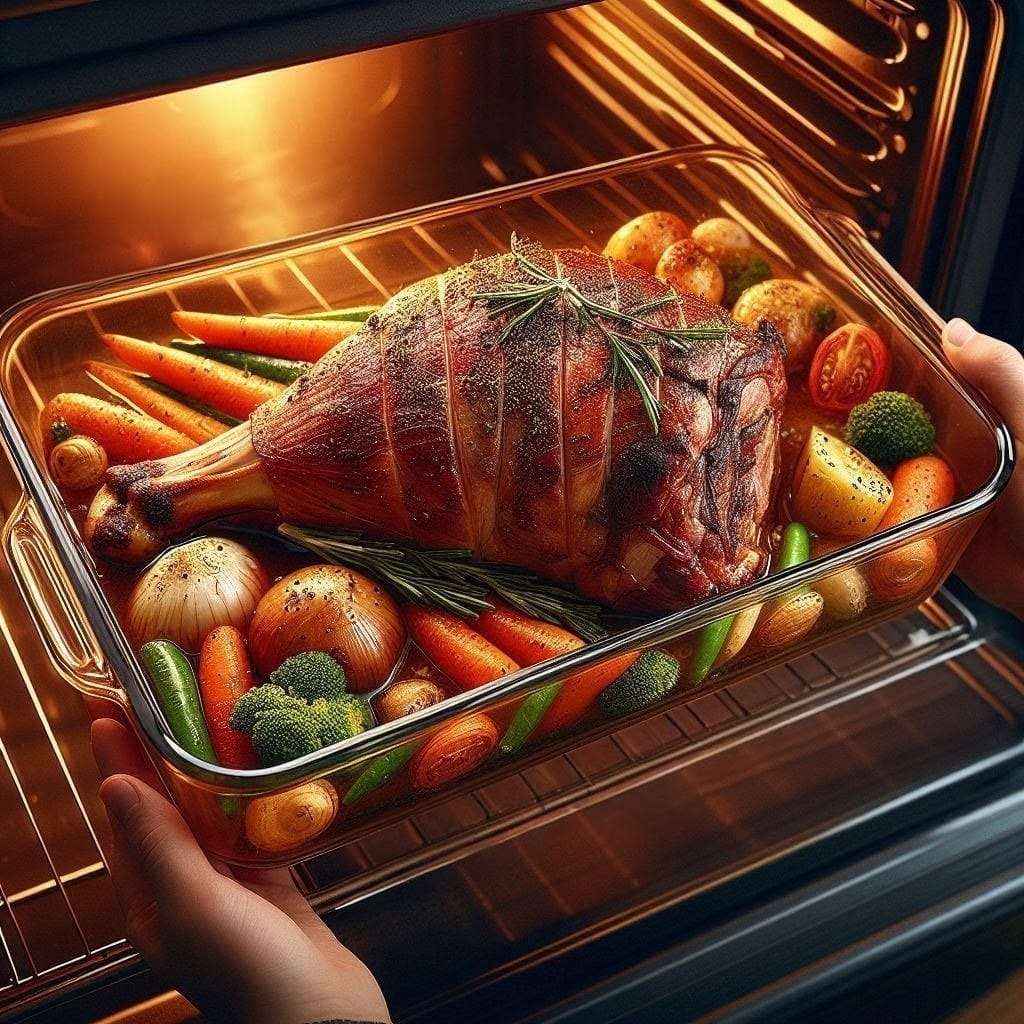 Rectangular Borosilicate Glass Bakeware - 2.2L  34.5cm x 21cm x 5cm