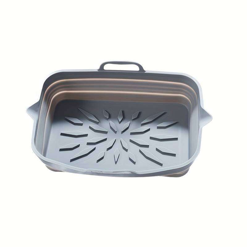 Rectangular Foldable Silicone Tray-Grey