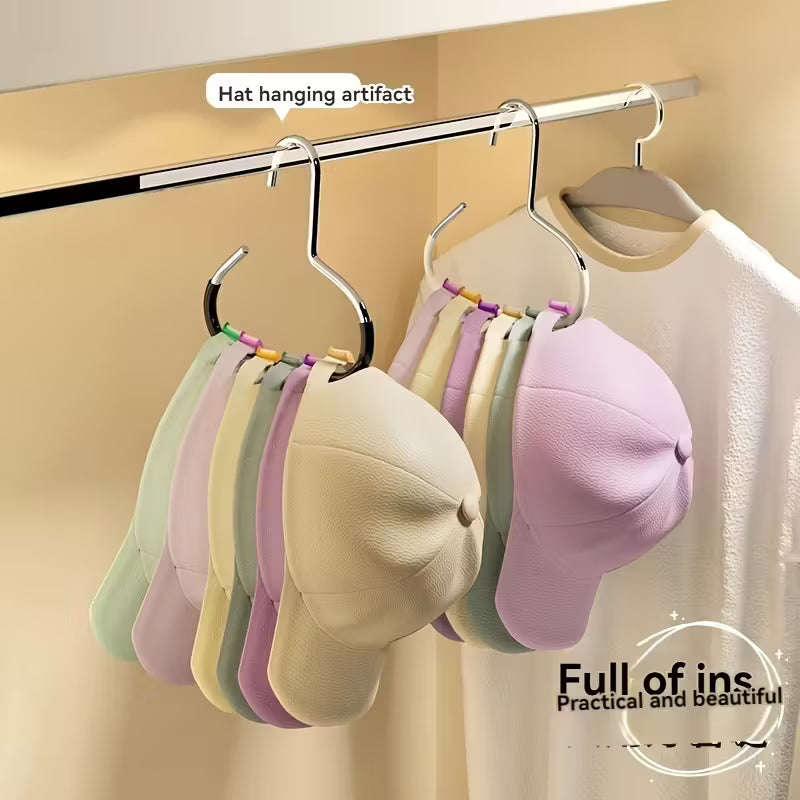 Black Metal Hanger - Cap, Scarf Tie Hangers - 5 pack