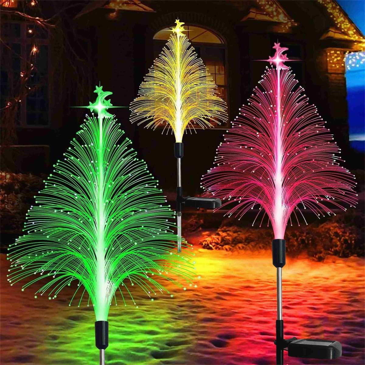 Fireworks Solar Garden Light  Multicolor Decorative Outdoor Lamp