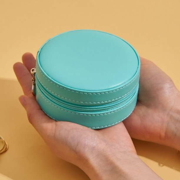 Portable Round Jewellery Organizer-Pink