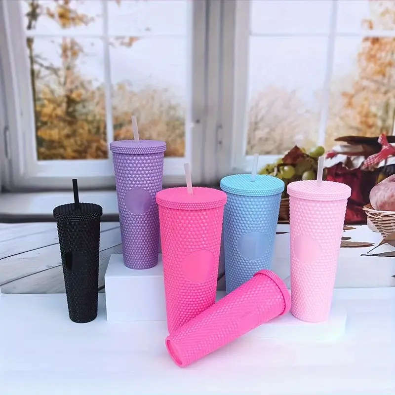 3PC Diamond Studded Super Cool Tumbler Set-Black