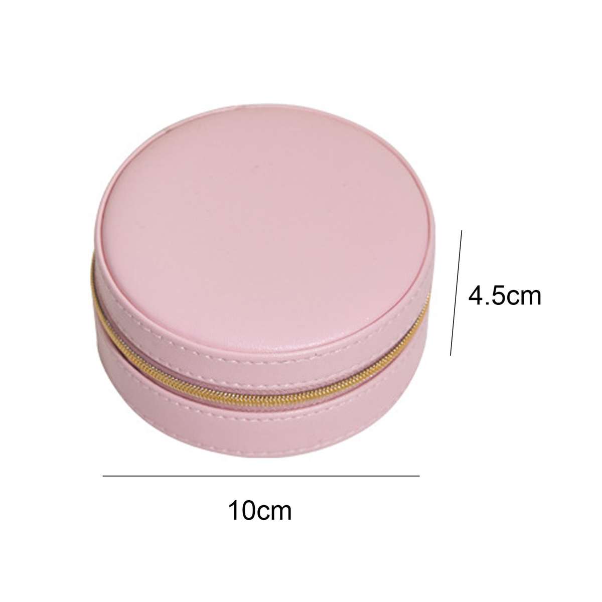 Portable Round Jewellery Organizer-Pink
