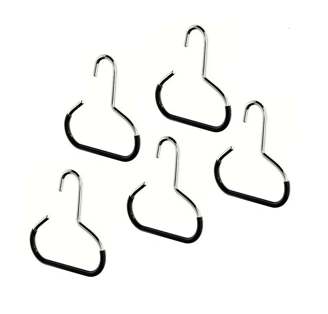 Black Metal Hanger - Cap, Scarf Tie Hangers - 5 pack