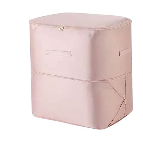 SatinDrill Quilt Compression Storage Bag  150L Capacity, Dual Zippers, Premium Nylon - Cream