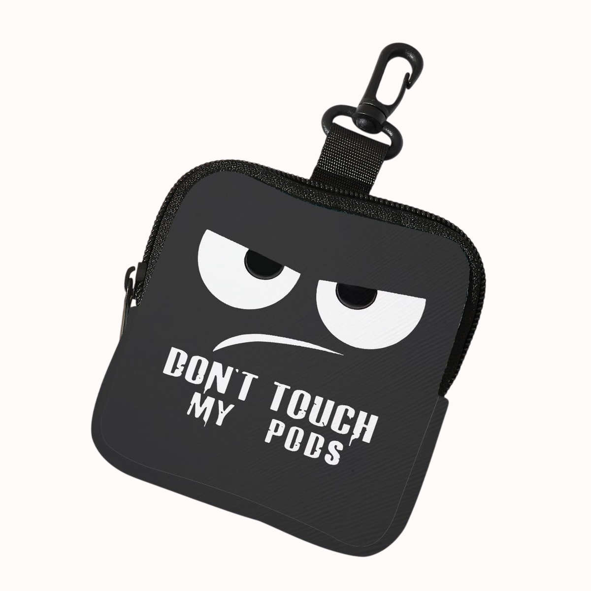 ClipOn Ear Pods Storage Travel Bag - Red