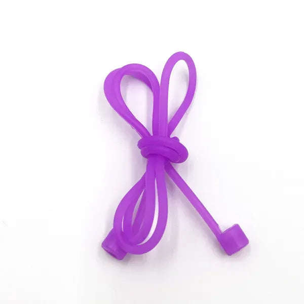 Silicone Earbud Strap - Blue