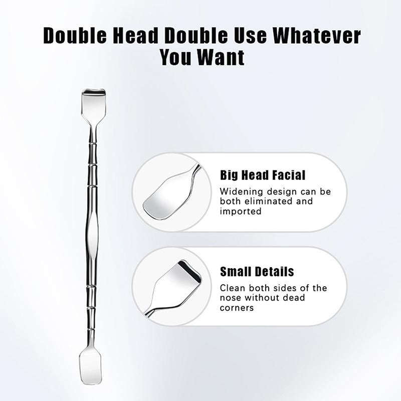 Stainless Steel Double-Ended Blackhead Remover Tool