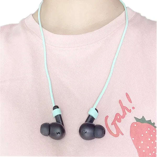 Silicone Earbud Strap - Blue