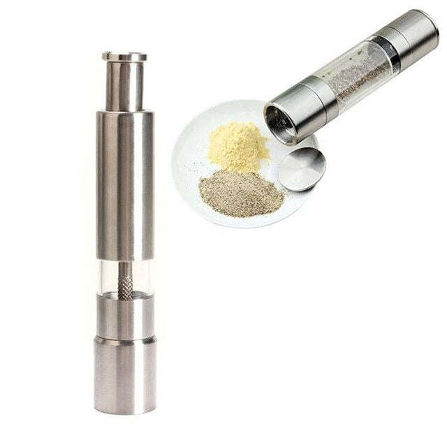 GrindMate Stainless Steel Salt & Pepper Grinder
