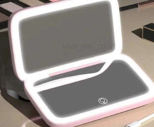 Rechargeable LED Makeup Mirror  DualSided with 5X Magnification - White
