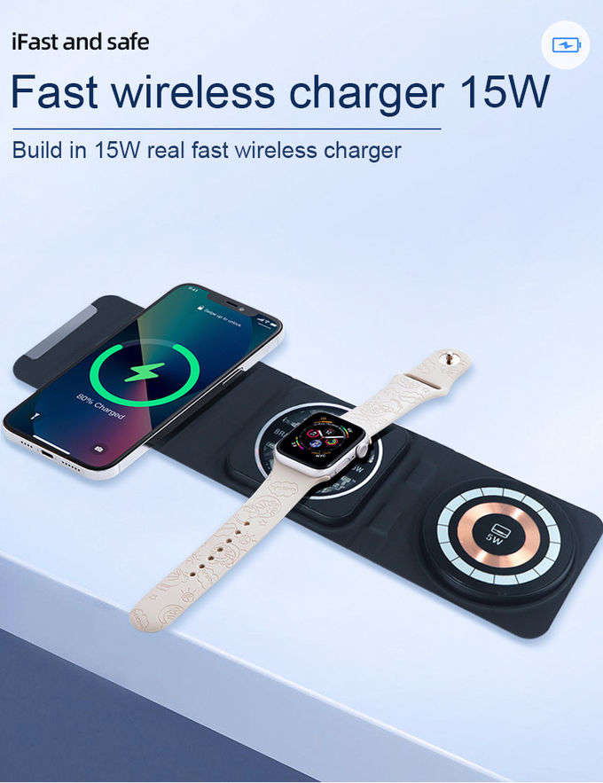 3 in wireless charger with Magsafe - Black