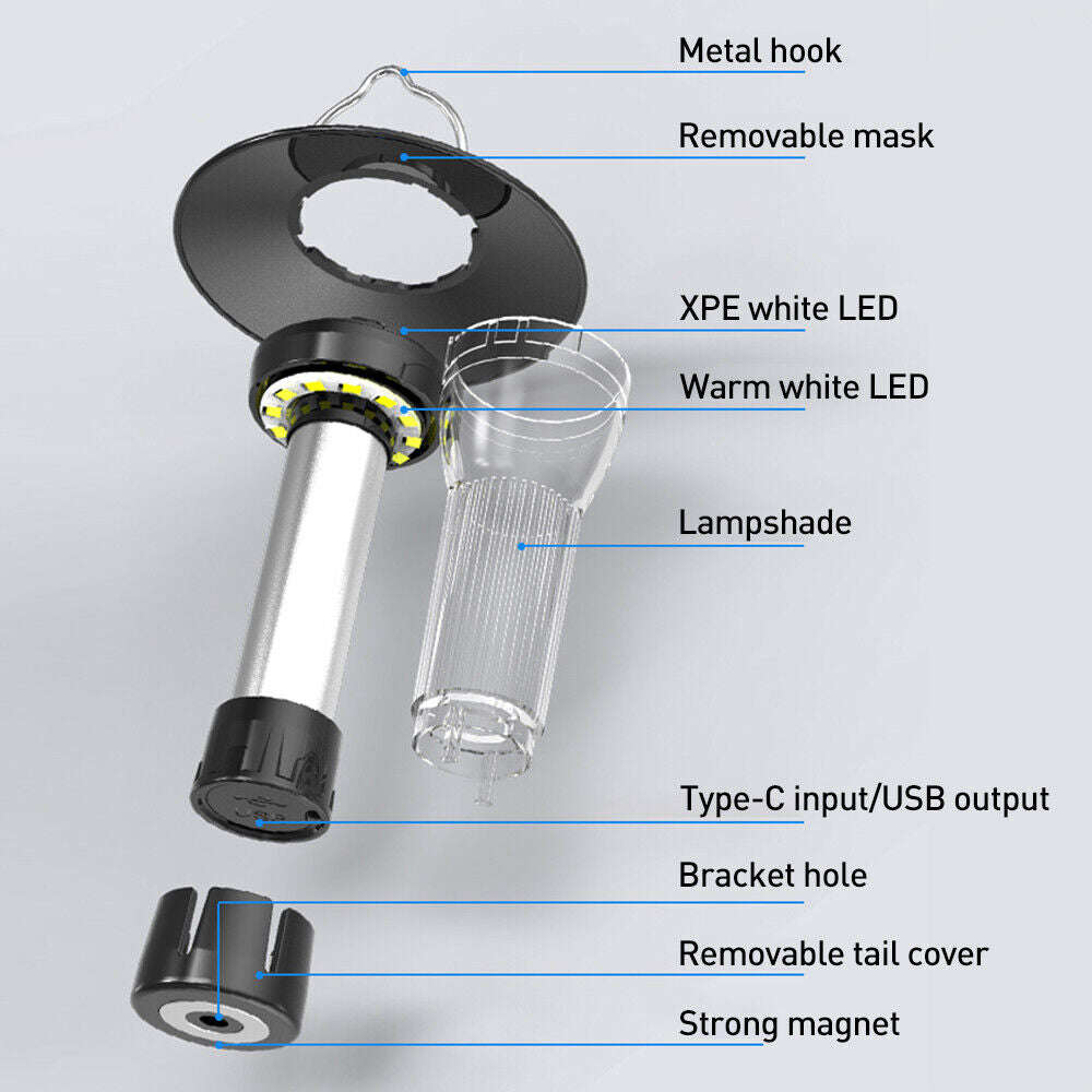 Portable Rechargeable LED Flashlight