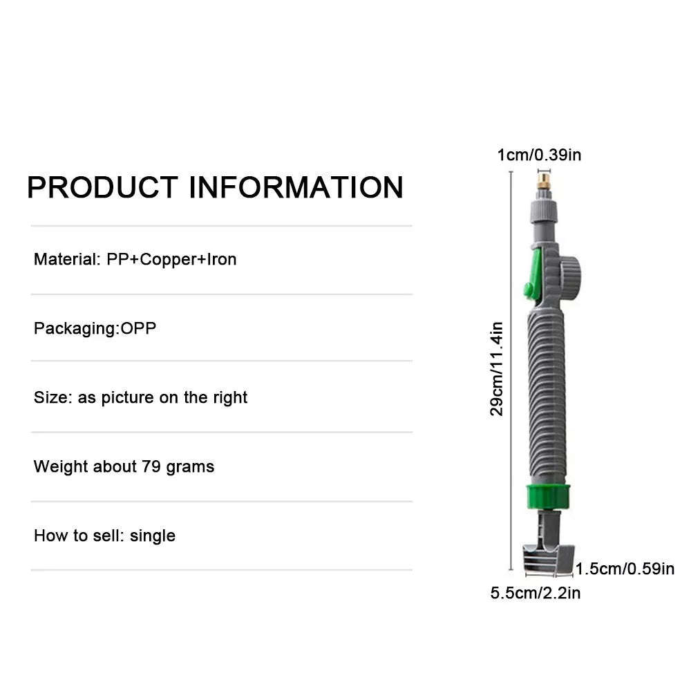 Manual High Pressure Adjustable Sprayer - Fits on Standard Beverage Bottles
