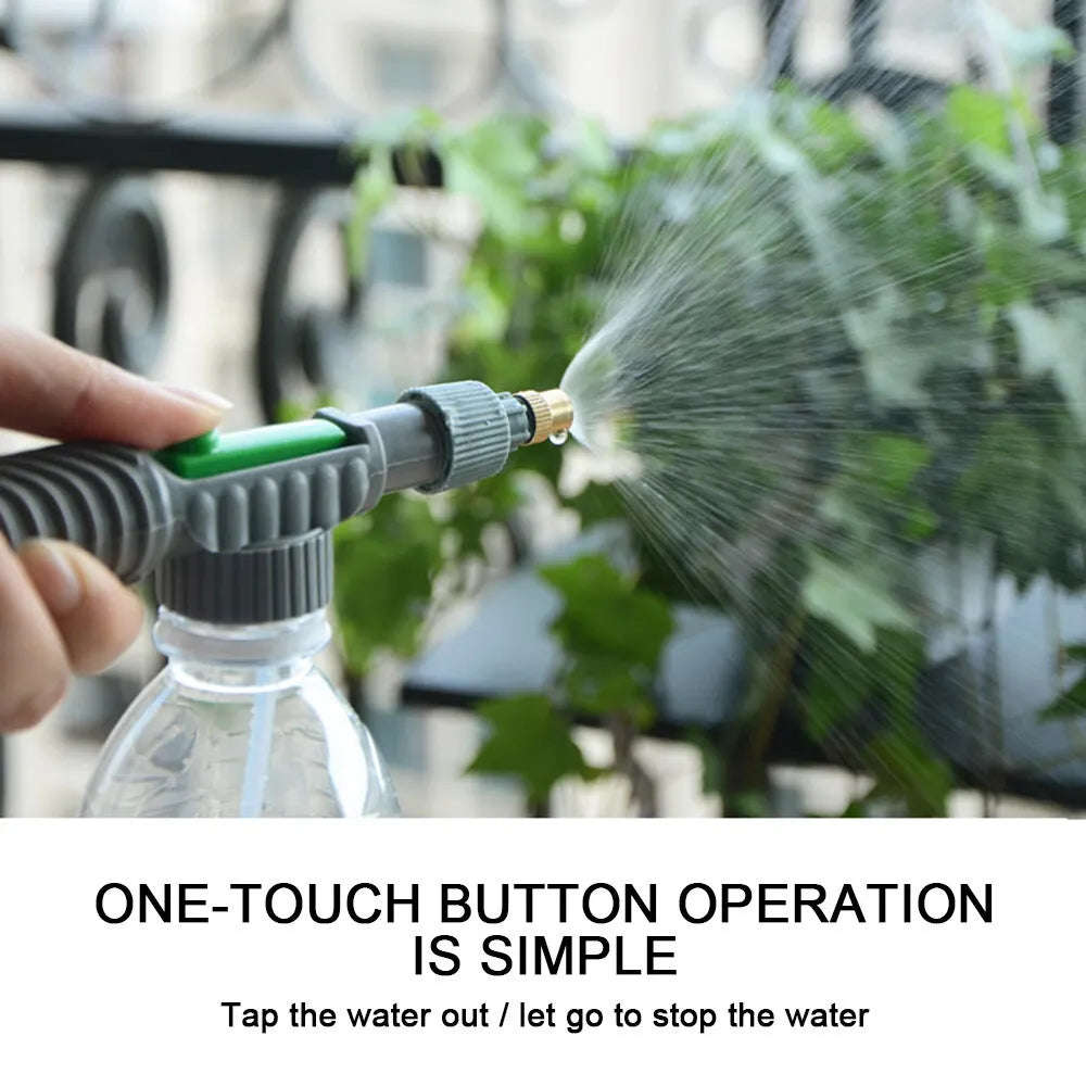 Manual High Pressure Adjustable Sprayer - Fits on Standard Beverage Bottles