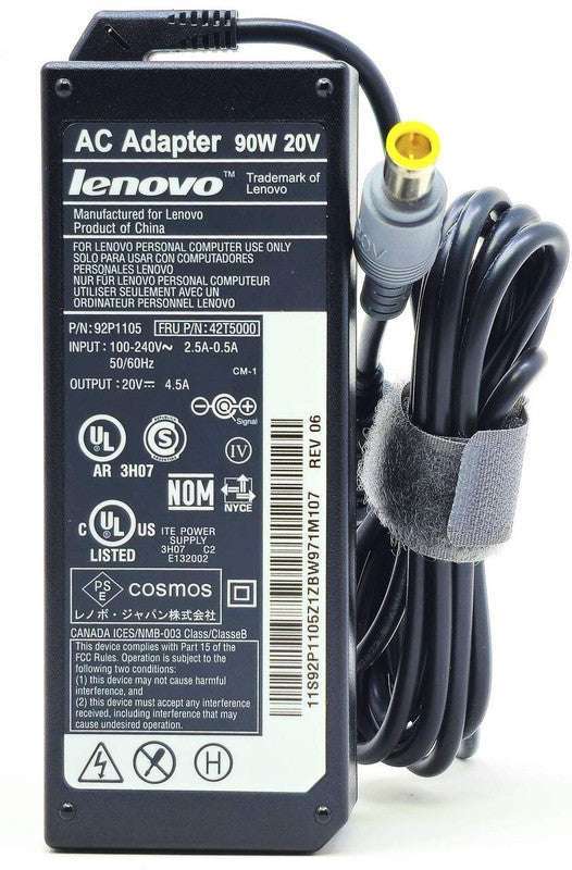 Lenovo 42T4424 - 90W 20V 4.5A 5.5mm Tip AC Adapter - Gold Choice