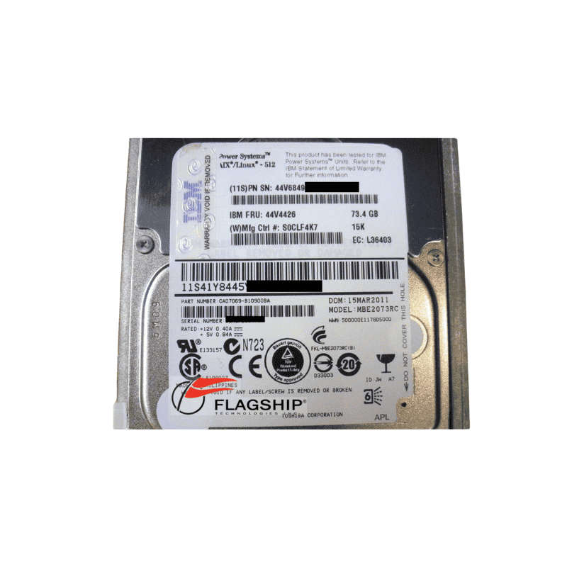 IBM 73.4GB 2.5 SAS HDD CA07069-B10900BA - FOR SERVERS ONLY - Gold Choice
