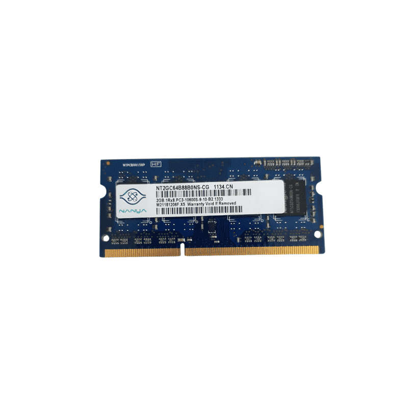 Nanya 2GB DDR3 10600S SODIMM RAM - Gold Choice