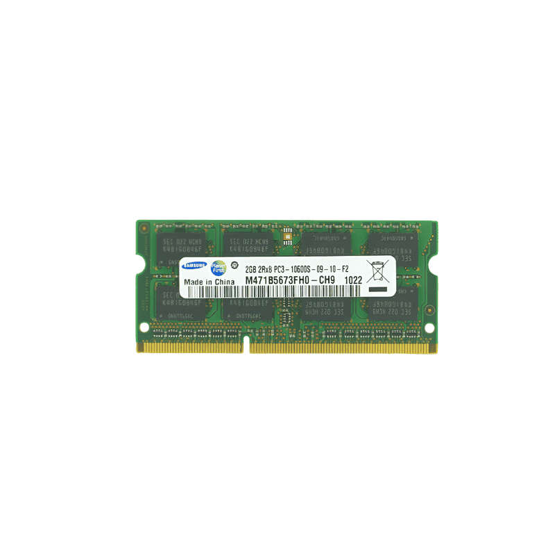 Samsung 2GB DDR3 10600S SODIMM RAM - Gold Choice