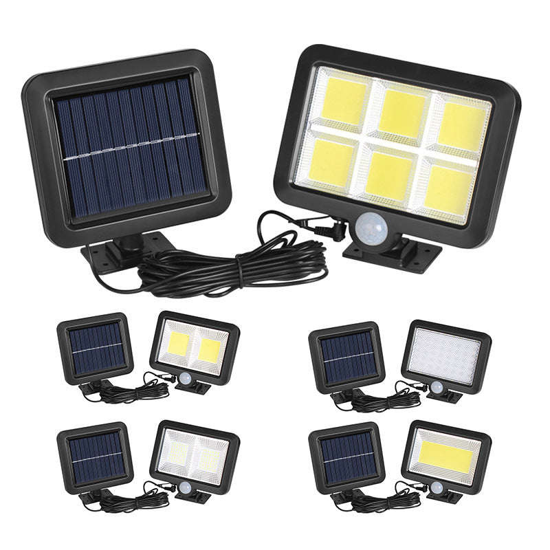 Solar Security Light 2 Pack  Motion Sensor Outdoor Floodlight