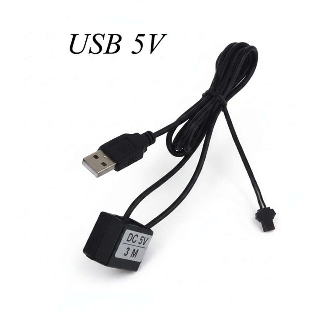 LED Car Interior Light Strip 2-Pack | 3m USB Powered
