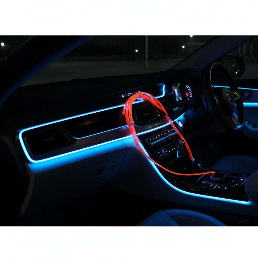 LED Car Interior Light Strip 2-Pack | 3m USB Powered