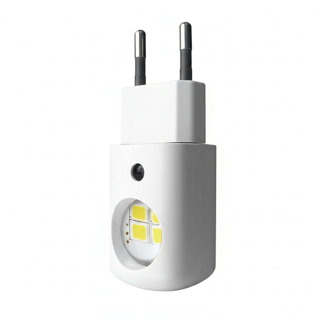 LumiLiving Mini LED Night Light 6-Pack | Plug-In Dusk-to-Dawn Sensor | Warm White