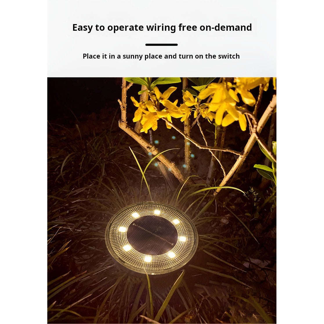 Solar Outdoor Waterproof Step & Ground Lights | IP68 | Automatic Dusk-to-Dawn