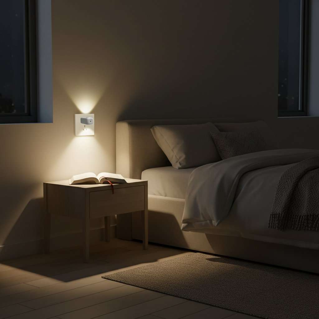 LumiLiving Mini LED Night Light 6-Pack | Plug-In Dusk-to-Dawn Sensor | Warm White