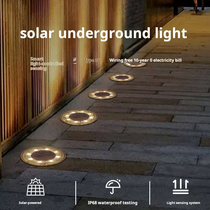 Solar Outdoor Waterproof Step & Ground Lights | IP68 | Automatic Dusk-to-Dawn