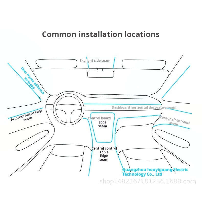 LED Car Interior Light Strip 2-Pack | 3m USB Powered