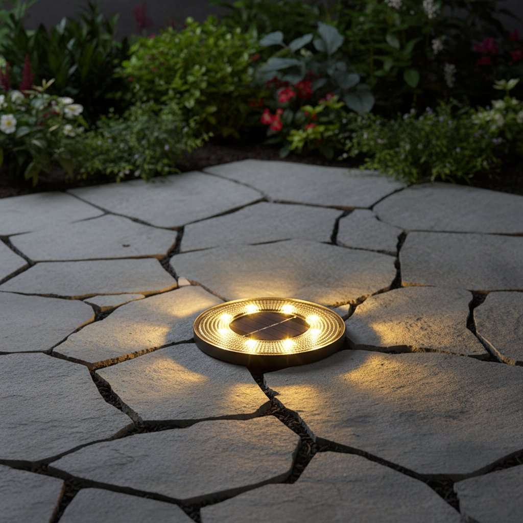 Solar Outdoor Waterproof Step & Ground Lights | IP68 | Automatic Dusk-to-Dawn