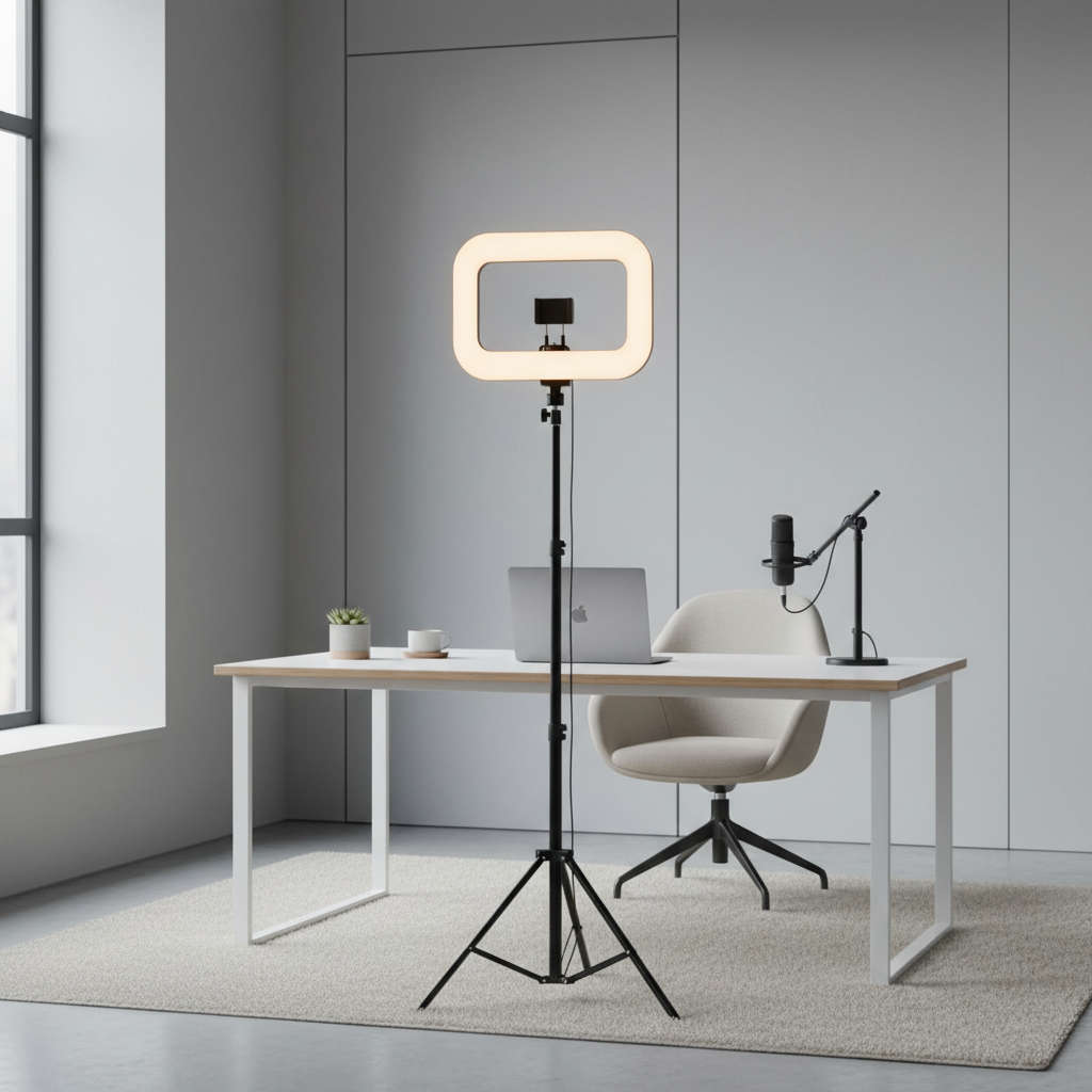 LumiLiving 26cm color Ring Light with 2.1m Floor Stand