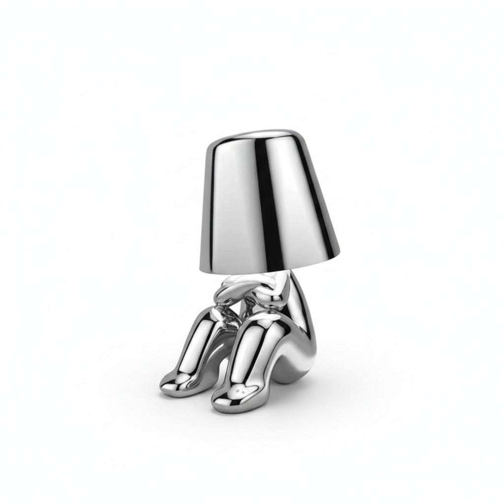 Little Golden Man Decorative Table Lamp | Rechargeable Touch Night Light