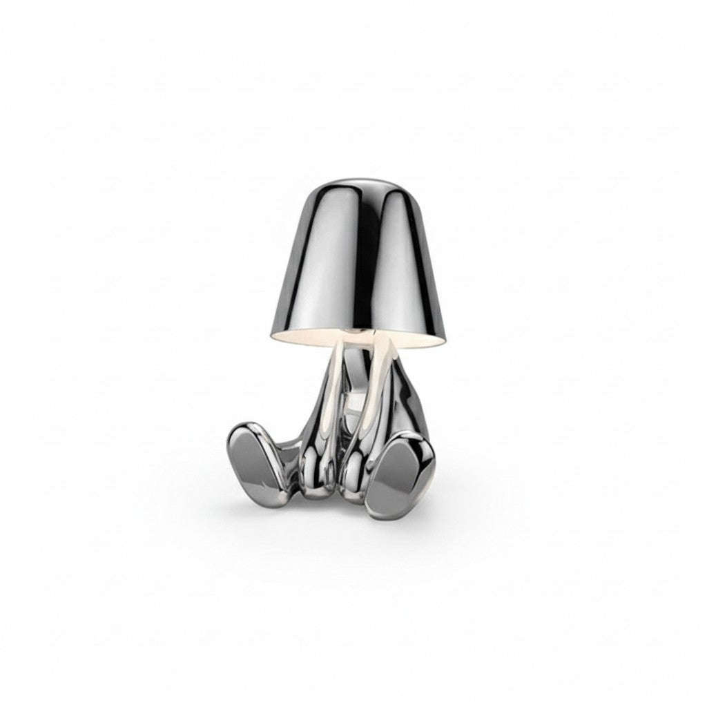 Little Golden Man Decorative Table Lamp | Rechargeable Touch Night Light