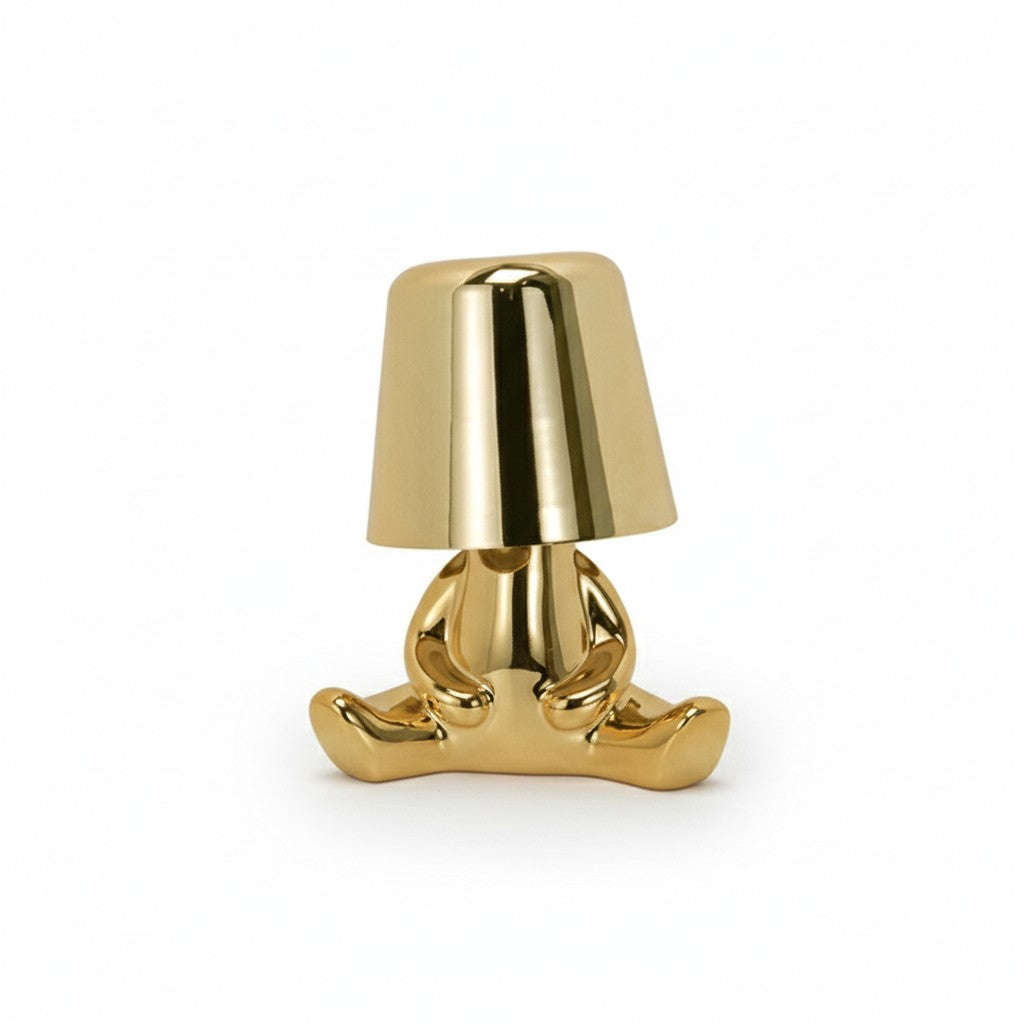 Little Golden Man Decorative Table Lamp | Rechargeable Touch Night Light