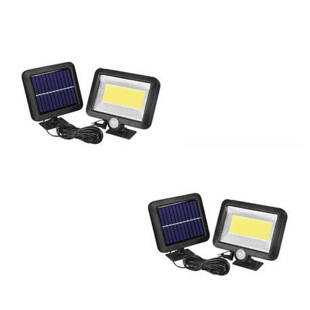 Solar Security Light 2 Pack  Motion Sensor Outdoor Floodlight