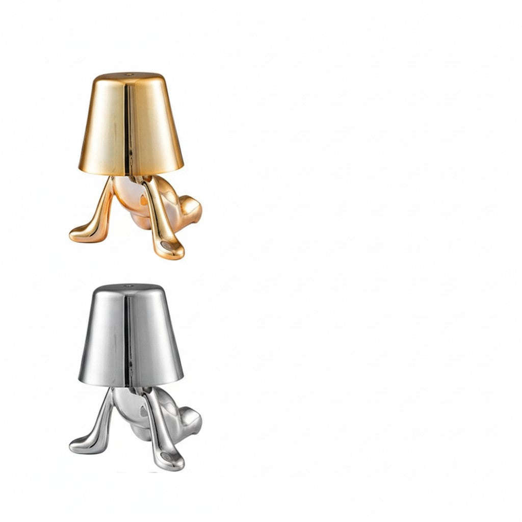 Little Golden Man Decorative Table Lamp | Rechargeable Touch Night Light