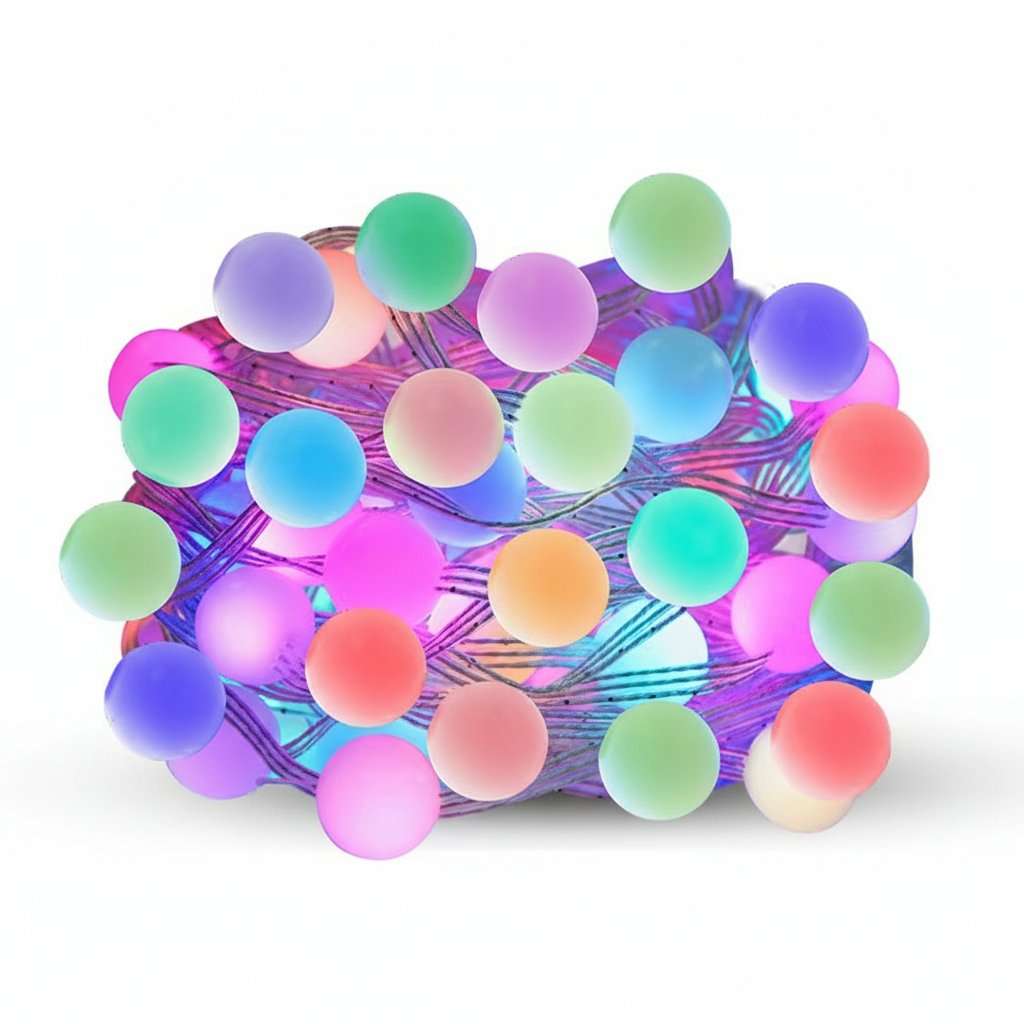 RGB Smart LED String Lights - Bluetooth App Control | Ball, Pineapple & Star Shapes | IP68 Waterp...