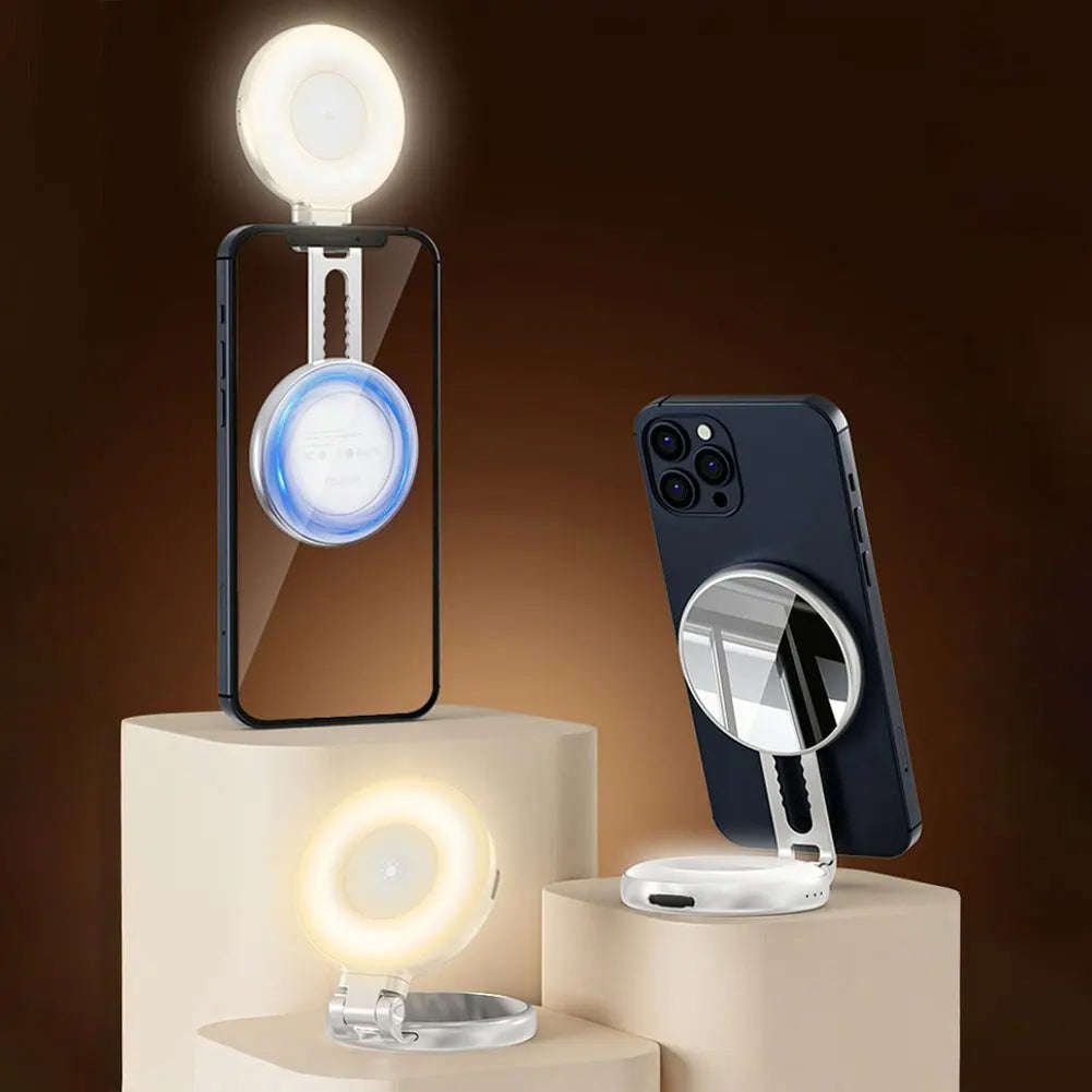 MagSafe Magnetic Selfie Ring Light with Phone Stand