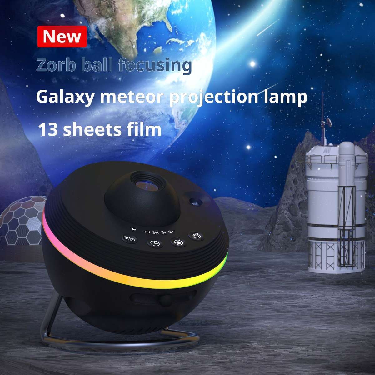 Space Ball Meteor HD Projection Lamp - Galaxy Starry Sky Night Light