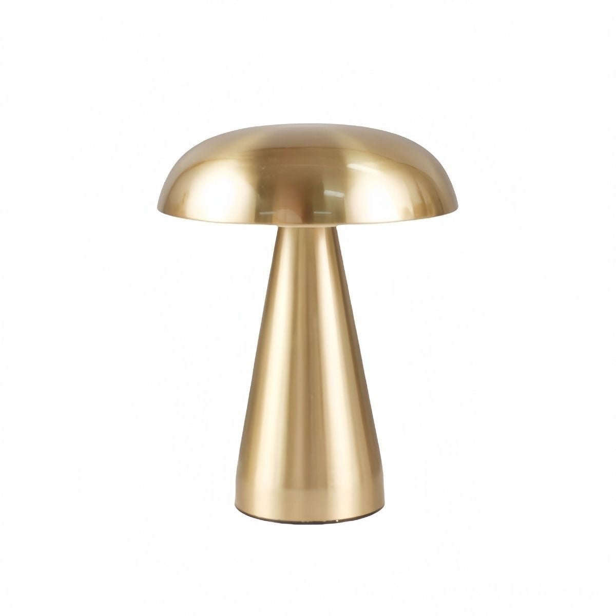 Danish Mushroom Table Lamp  Rechargeable LED, Touch Dimmer