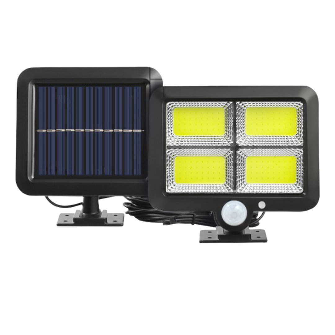 Solar Security Light 2 Pack  Motion Sensor Outdoor Floodlight