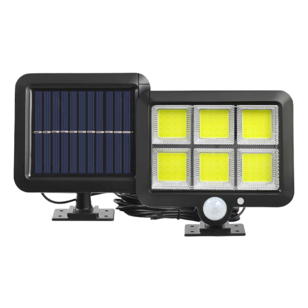 Solar Security Light 2 Pack  Motion Sensor Outdoor Floodlight
