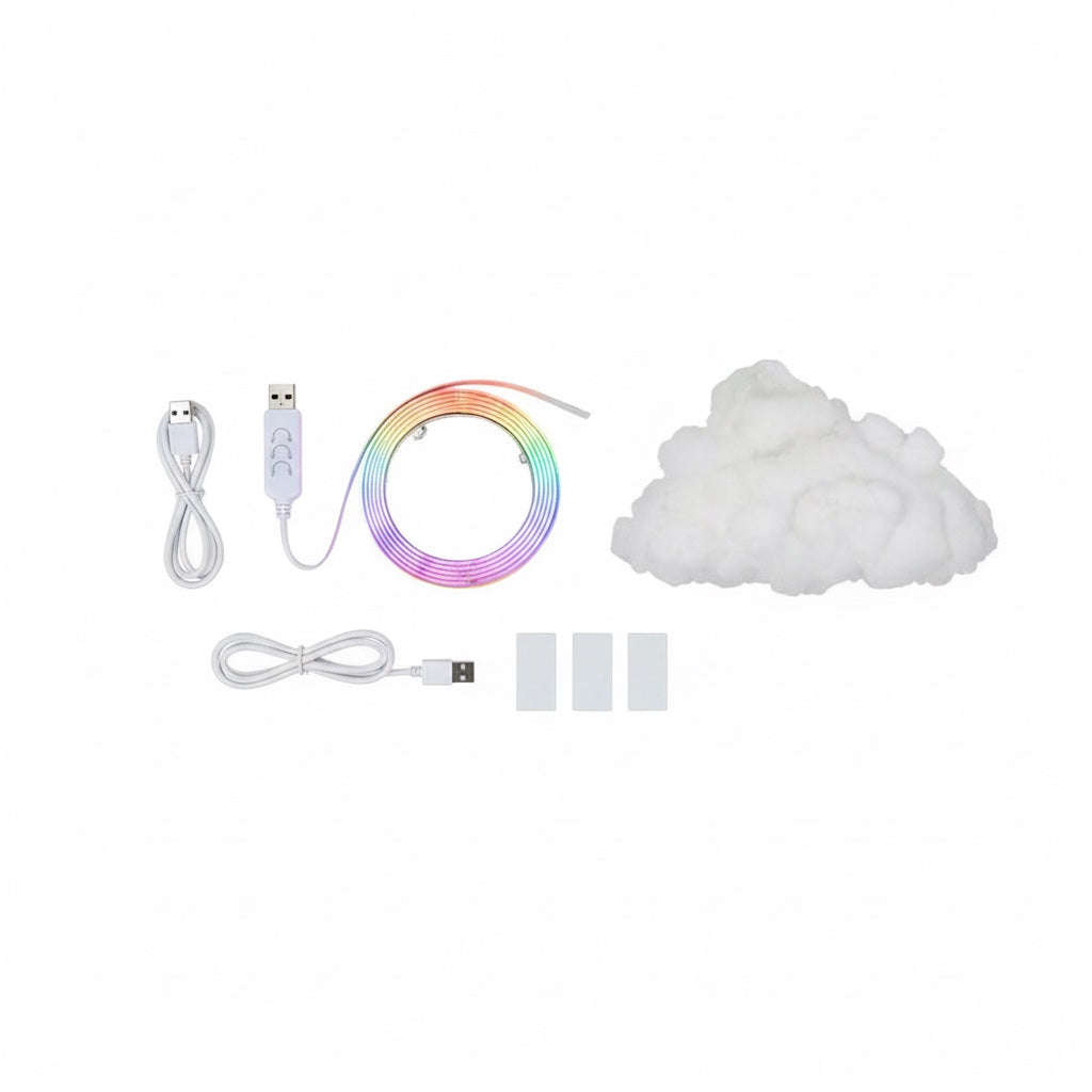 Thundercloud LED Light DIY Kit - RGB Cloud Lamp with Lightning Effects