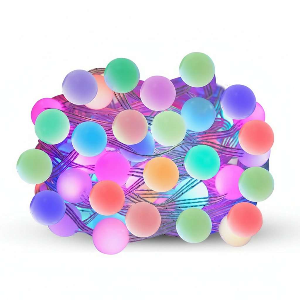 RGB Smart LED String Lights - Bluetooth App Control | Ball, Pineapple & Star Shapes | IP68 Waterp...