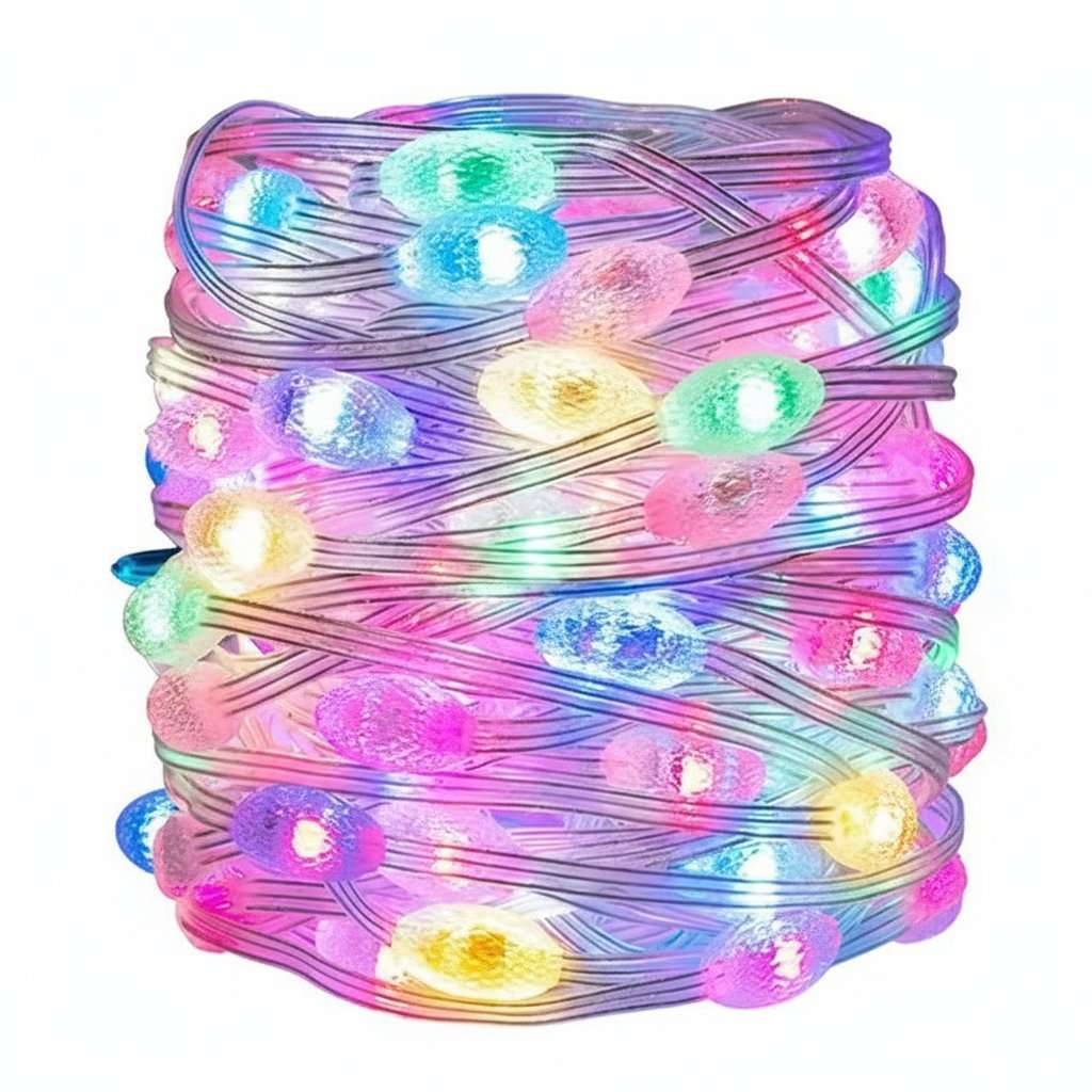 RGB Smart LED String Lights - Bluetooth App Control | Ball, Pineapple & Star Shapes | IP68 Waterp...