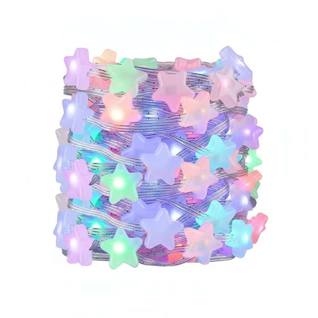 RGB Smart LED String Lights - Bluetooth App Control | Ball, Pineapple & Star Shapes | IP68 Waterp...